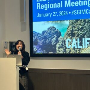 CA-HI President Michi Yukawa, MD, giving her closing remarks at the 2024 CA-HI Meeting