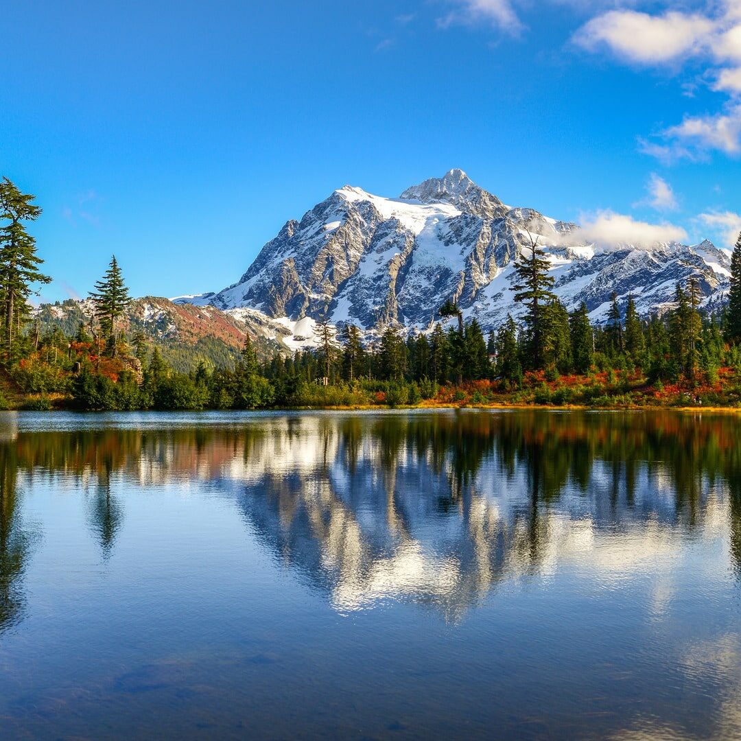 Panoramic view of Mount Shuksan, Washington-USA